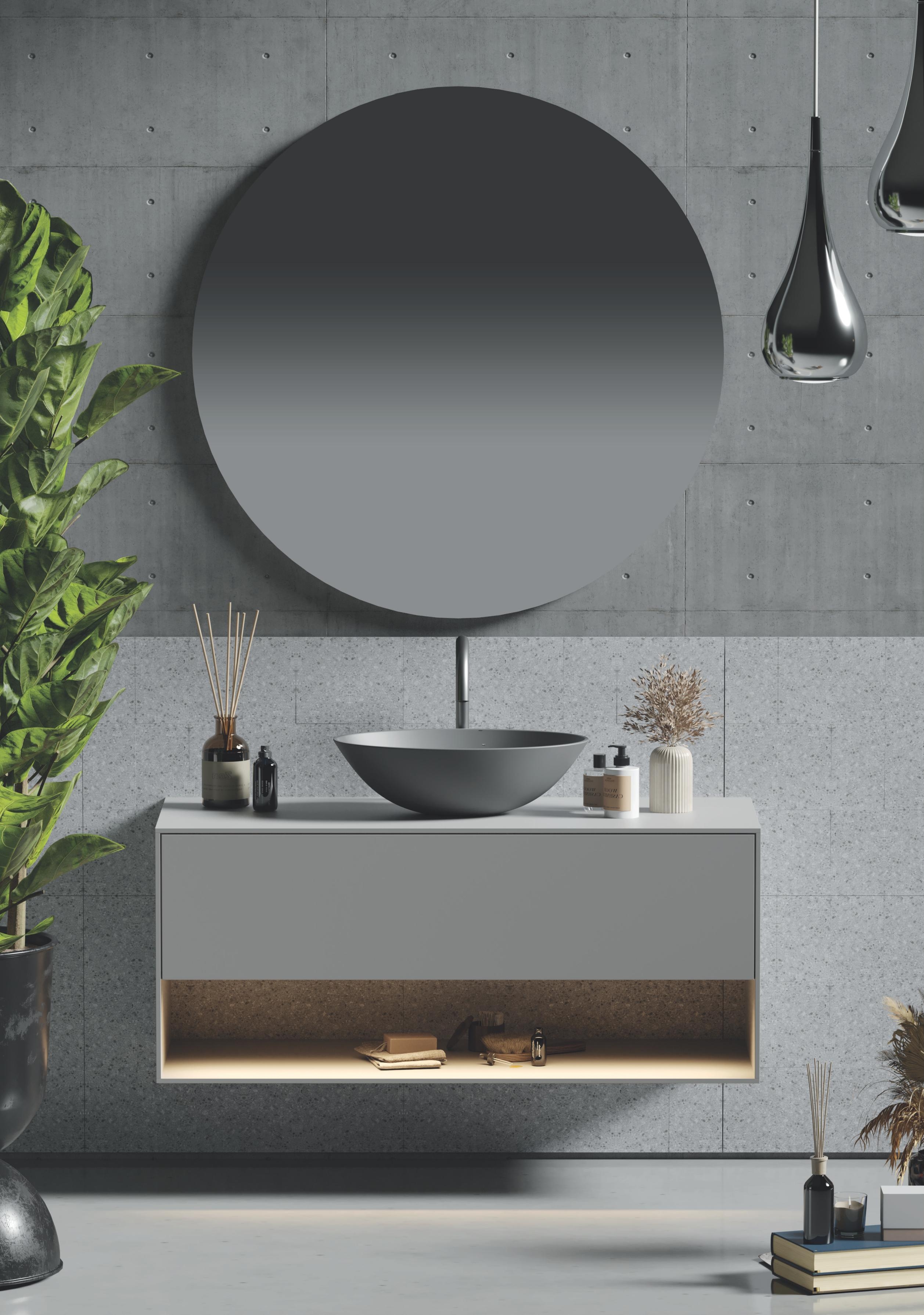 Vasca free-standing Livingtek in resina bianca